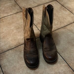 Justin Boots Two-Tone Western Boots